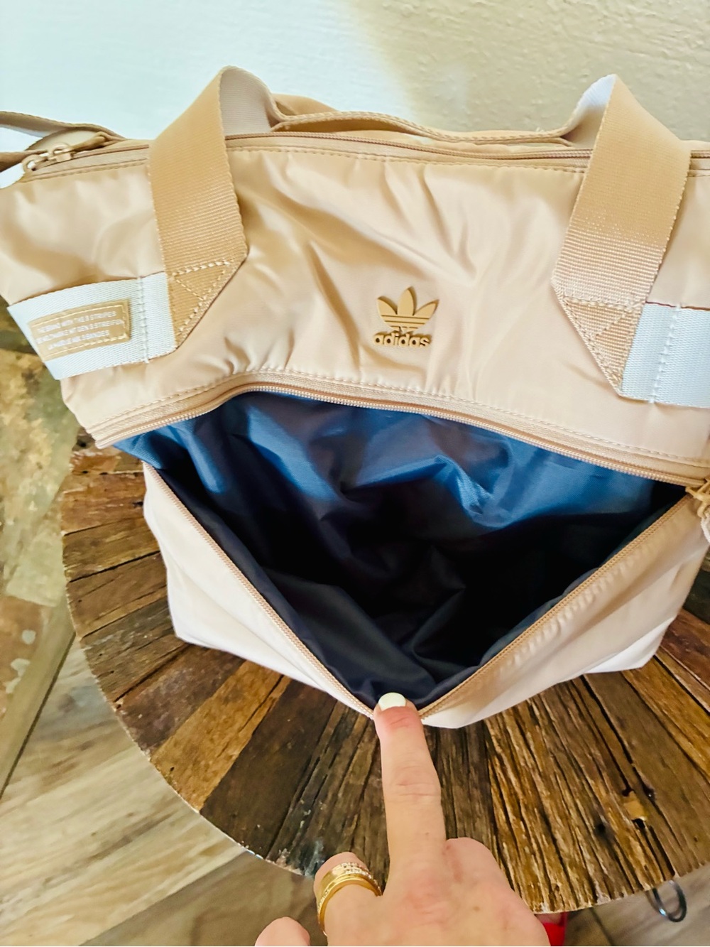 adidas PUFFER SHOPPER TOTE GYM TRAVEL BAG - Picture 8 of 12